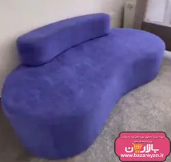 مبل راحتی3نفره طرح لوبیایی مینیمال ساده کد 37