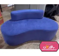 مبل راحتی3نفره طرح لوبیایی مینیمال ساده کد 37