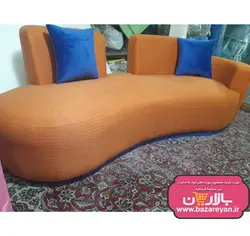 مبل راحتی3نفره طرح لوبیایی مینیمال ساده کد 37