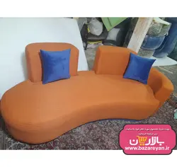 مبل راحتی3نفره طرح لوبیایی مینیمال ساده کد 37