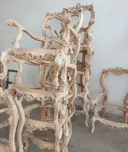 کلاف خام مبل کلاسیک 9نفره مدل افسون