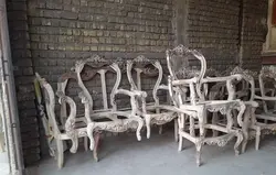 کلاف خام مبل کلاسیک 9نفره مدل افسون