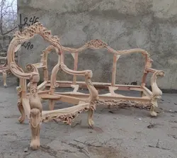 کلاف خام مبل کلاسیک 9نفره مدل چراغان