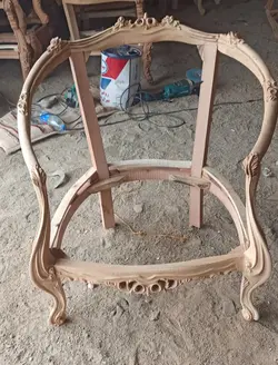 کلاف خام مبل کلاسیک 9نفره مدل زمرد