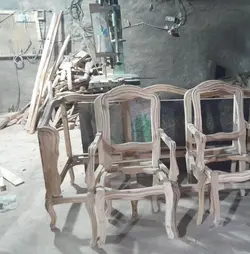 کلاف خام مبل کلاسیک 9نفره مدل فرانسوی