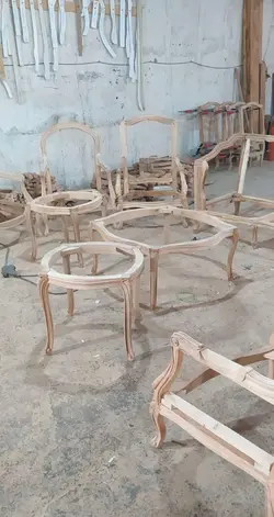 کلاف خام مبل کلاسیک 9نفره مدل فرانسوی
