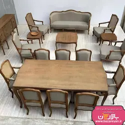 کلاف خام مبل کلاسیک 9نفره مدل فرانسوی