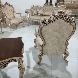 کلاف خام نهارخوری کلاسیک 8 نفره مدل چراغان