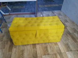 پاف 2نفره مدل چستر باکسدار سایز 120 کد 15