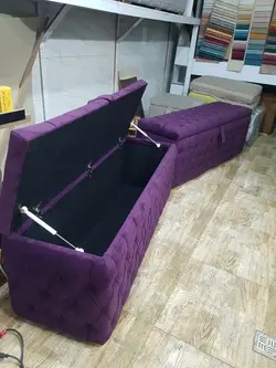 پاف 2نفره مدل چستر باکسدار سایز 120 کد 15