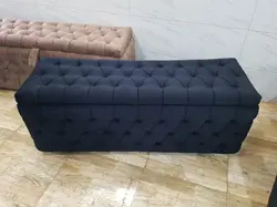 پاف 2نفره مدل چستر باکسدار سایز 120 کد 15