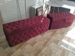 پاف 2نفره مدل چستر باکسدار سایز 120 کد 15