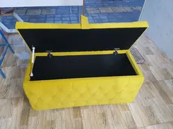 پاف 2نفره مدل چستر باکسدار سایز 120 کد 15