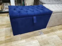 پاف 2نفره مدل چستر باکسدار سایز 120 کد 15