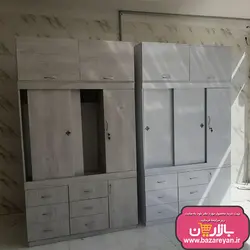 کمد لباس 3تکه درب ریلی 6 کشو ارسال به سراسر کشور