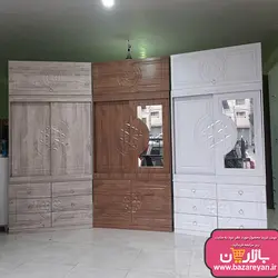 کمد لباس 3تکه درب ریلی 6 کشو ارسال به سراسر کشور