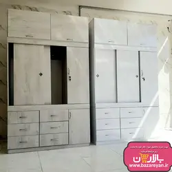 کمد لباس 3تکه درب ریلی 6 کشو ارسال به سراسر کشور