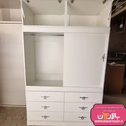 کمد لباس 3تکه درب ریلی 6 کشو ارسال به سراسر کشور
