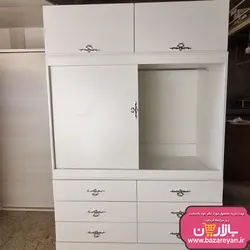 کمد لباس 3تکه درب ریلی 6 کشو ارسال به سراسر کشور
