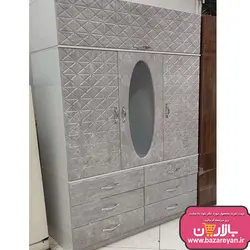 کمد لباس 3تکه درب ریلی 6 کشو ارسال به سراسر کشور