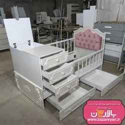 تخت و کمد کودک ، سیسمونی کد 77