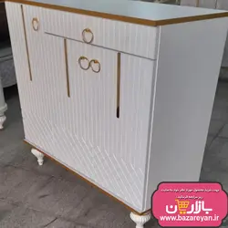 جاکفشی سه درب پایه فلزی مدل خطی رنگبندی متنوع