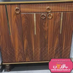 جاکفشی سه درب پایه فلزی مدل خطی رنگبندی متنوع