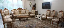 مبل کلاسیک 9 نفره مدل آذر+ جلومبلی و عسلی با تخفیف ویژه نوروز