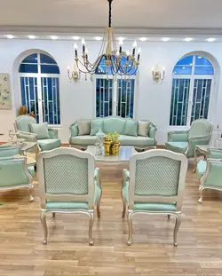 مبل کلاسیک مدل کوئین فرانسوی 7 نفره کد 26