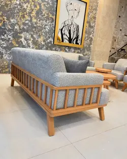 مبل مینیمال مدل نرده ای چوب راش