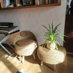 ست مبلمان حصیری 2نفره رنگبندی تشک سفارشی