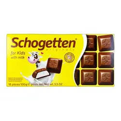 شکلات تخته ای با شیر مخصوص کودکان شوگوتن (schogetten) 100 گرمی