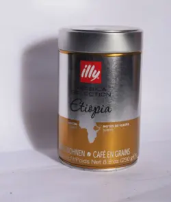 دانه قهوه ایلی اتیوپی عربیکا قوطی 250 گرمی - illy Etiopia coffee Bean