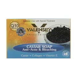 صابون خاویار ضد آکنه والنسی | حاوی عصاره خاویار مقدار 120 گرم