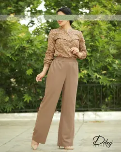 شلوار نسکافه ای (مدل نسیم) - خانه طراحی و دوخت دیباج