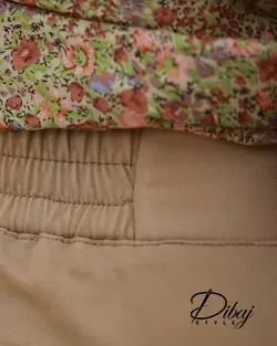 شلوار نسکافه ای (مدل نسیم) - خانه طراحی و دوخت دیباج