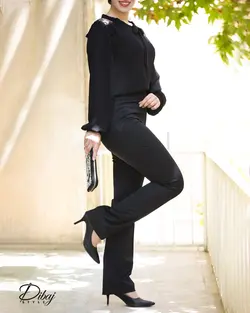 شلوار مشکی(مدل کلاسیک) - خانه طراحی و دوخت دیباج