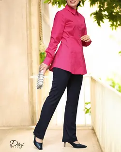 شلوار سورمه ای (مدل کلاسیک) - خانه طراحی و دوخت دیباج