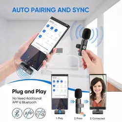 میکروفون بی سیم 3 در 1 گرین Green Lion 3 in 1 Wireless Microphone مدل GN3WIRMICPBK