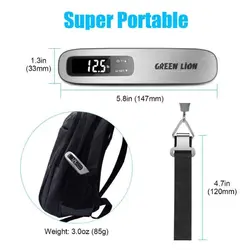 ترازو دیجیتال اندازه گیری وزن بار گرین لاین Green Lion Digital Luggage Scale مدل GNDLSCALSL