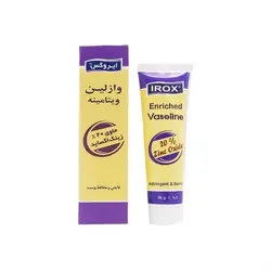 کرم وازلین ویتامینه حاوی 20 درصد زینک اکساید ایروکس80 گرمی