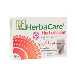 آبنبات هرباگریپ اکالیپتوس طعم دار پرتقال لیمو و عسل 12 عددی - دواسنتر