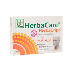 آبنبات هرباگریپ اکالیپتوس طعم دار پرتقال و عسل 12 عددی - دواسنتر