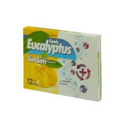 آبنبات مکیدنی اکالیپتوس سیم سیم با طعم لیمو 12 عددی