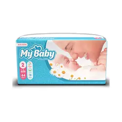 پوشک بچه مای بیبی سایز 2 اسمال بسته 44 عددی