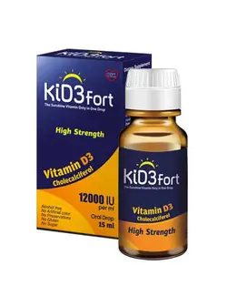 قطره خوراکی ویتامین D3 کید 3 فورت 12000IU بی اس کی 15ml