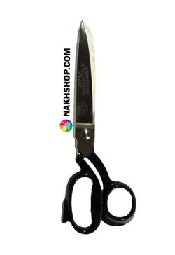 قیچی ایتالیایی استیل دسته مشکی - سایز 8