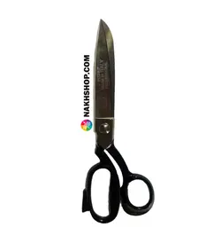 قیچی ایتالیایی استیل دسته مشکی - سایز 9
