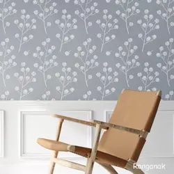 شابلون دیواری گیاه پنبه