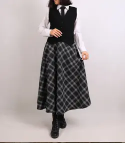 ست جلیقه دامن پاییزی دخترانه